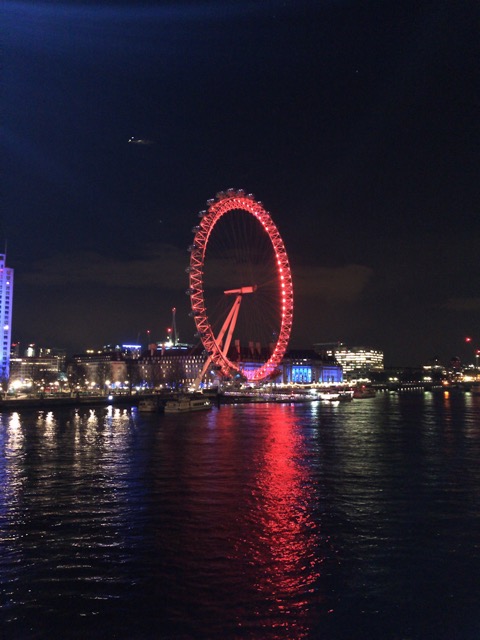 London-Eye bei Nacht